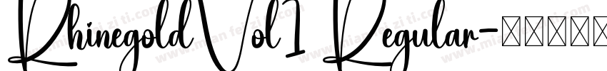 RhinegoldVol1 Regular字体转换